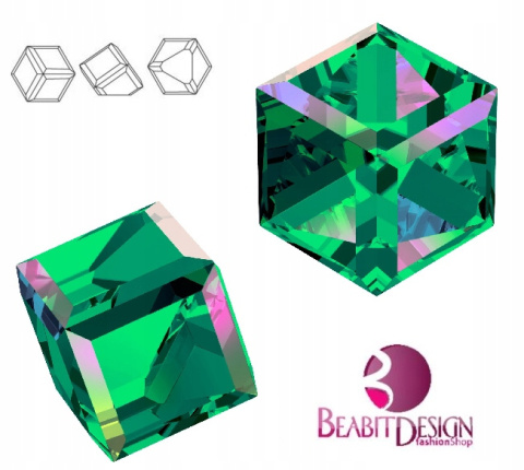 Angled Cube Vitrail Medium 6mm Angled Cube Vitrail Medium 6mm