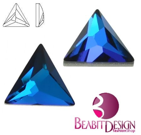 Asymmetric Triangle CBermuda Blue 10mm Asymmetric Triangle CBermuda Blue 10mm