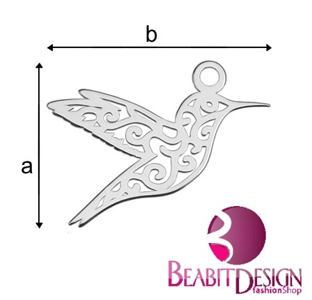 Celebrytka Ażurowy Koliber 15,5x16,6mm Celebrytka Ażurowy Koliber 15,5x16,6mm