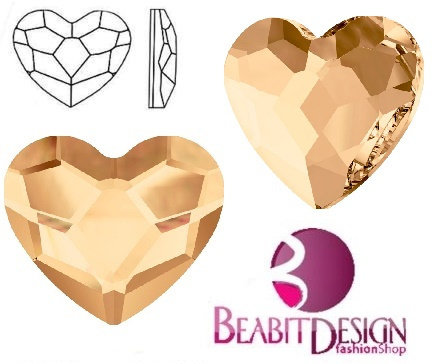 Heart Flat Golden Shadow F 10mm Heart Flat Golden Shadow F 10mm