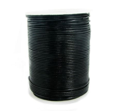Rzemień naturalny czarny 1mm Rzemień naturalny czarny 1mm