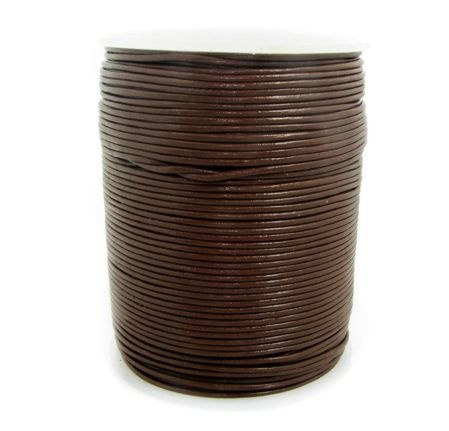 Rzemień naturalny brązowy 2mm Rzemień naturalny brązowy 2mm