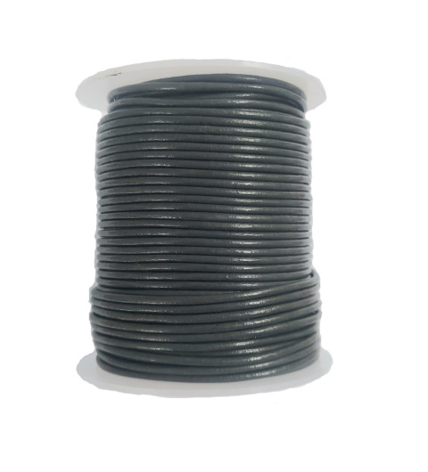 Rzemień naturalny szary 1mm Rzemień naturalny szary 1mm
