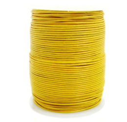 Rzemień naturalny żółty 1mm