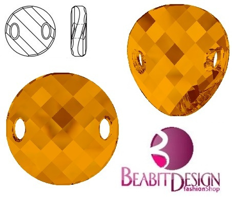 Twist Sew-on Crystal Copper 18mm Twist Sew-on Crystal Copper 18mm