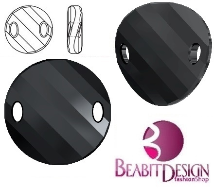 Twist Sew-on Jet 18mm Twist Sew-on Jet 18mm