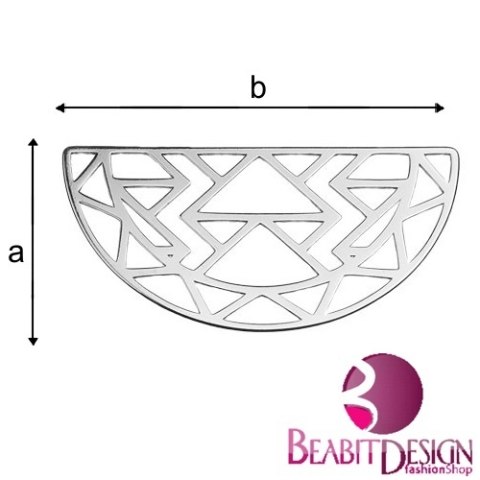 Zawieszka Ażurowa 16x31mm Zawieszka Ażurowa 16x31mm