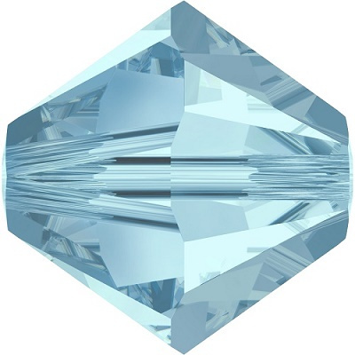 Bicone Aquamarine 6mm - 2 szt. Bicone Aquamarine 6mm - 2 szt.