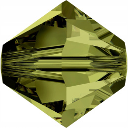 Bicone Olivine 4mm - 4 szt.