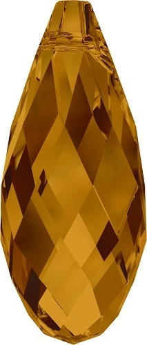 Briolette Crystal Copper 17x8,5mm