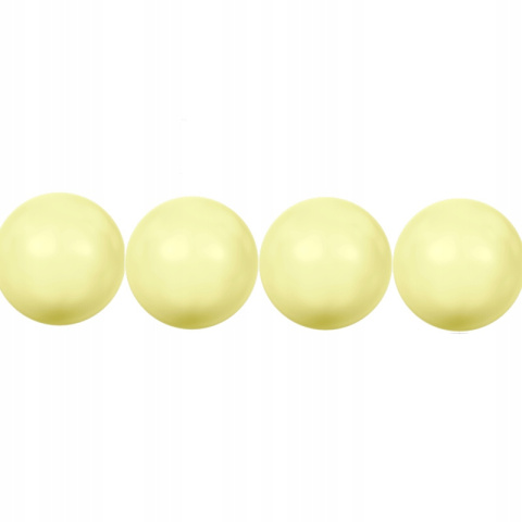 Pastel Yellow Pearl 4mm - 5szt Pastel Yellow Pearl 4mm - 5szt