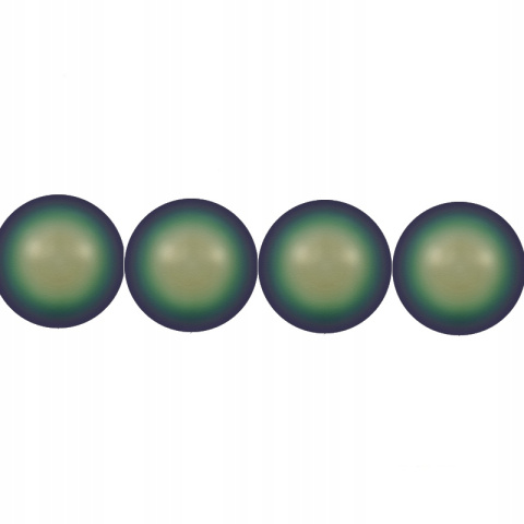 Scarabaeuse Green Pearl 6mm - 4 szt Scarabaeuse Green Pearl 6mm - 4 szt