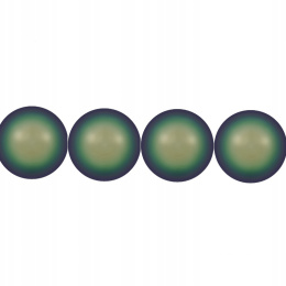 Scarabaeuse Green Pearl 8mm - 3 szt