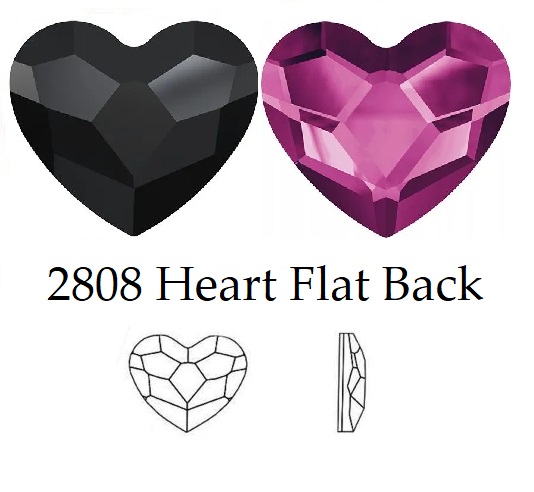 2808 Heart Flat Back